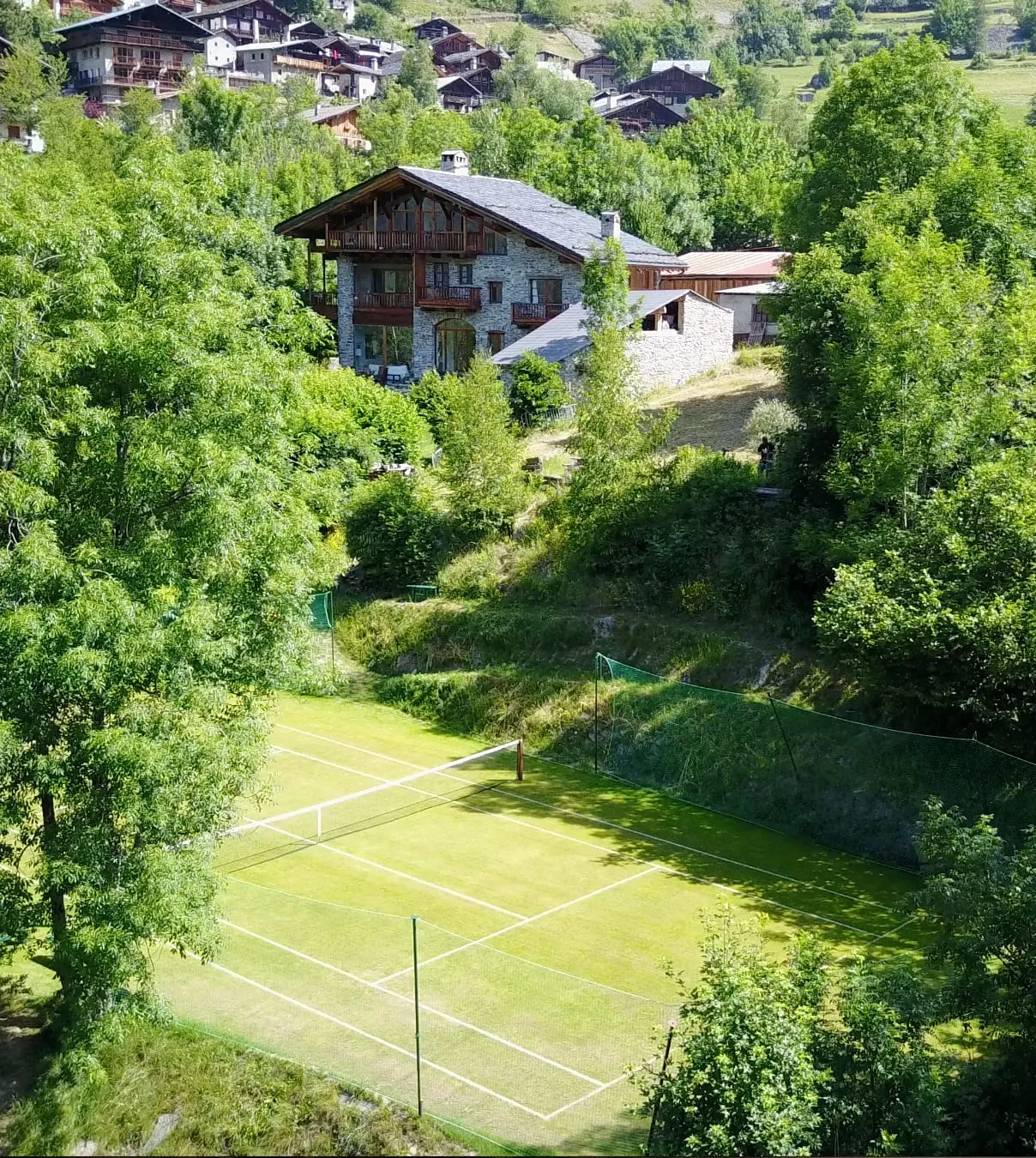 La Tillette vue d’en haut, au-dessus du jardin
